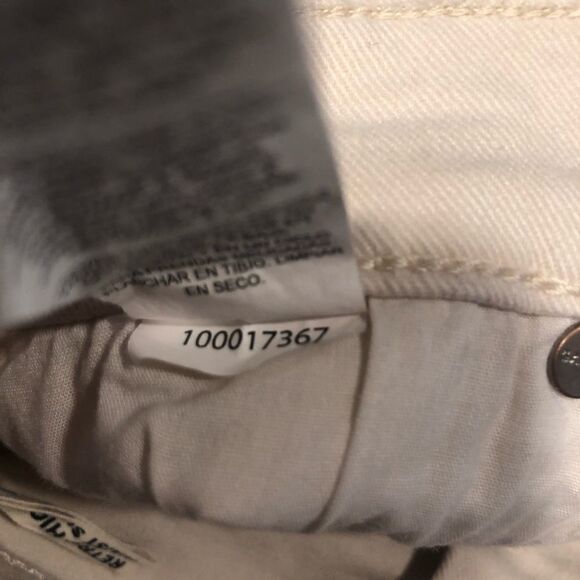 GARAGE SHORTS, RETRO High Waist Stretch, Cream Size 5 - Picture 6 of 9